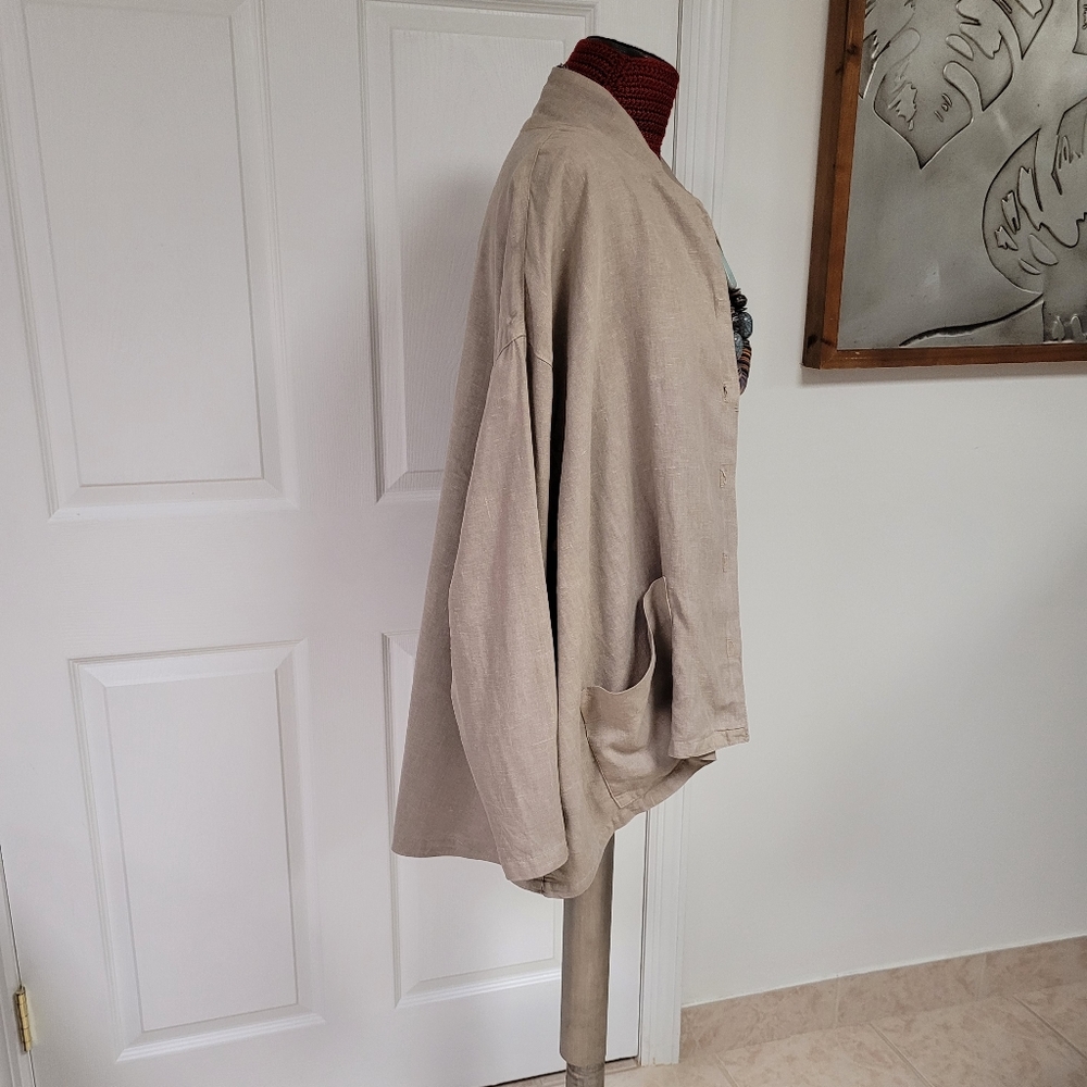 Boho Linen jacket - Picture 11 of 13